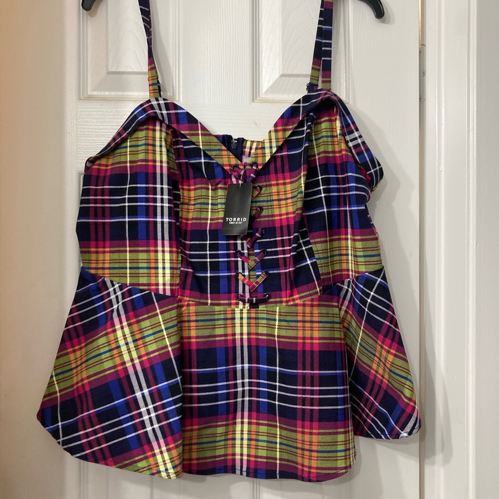 Torrid Size 2. Multi color halter top